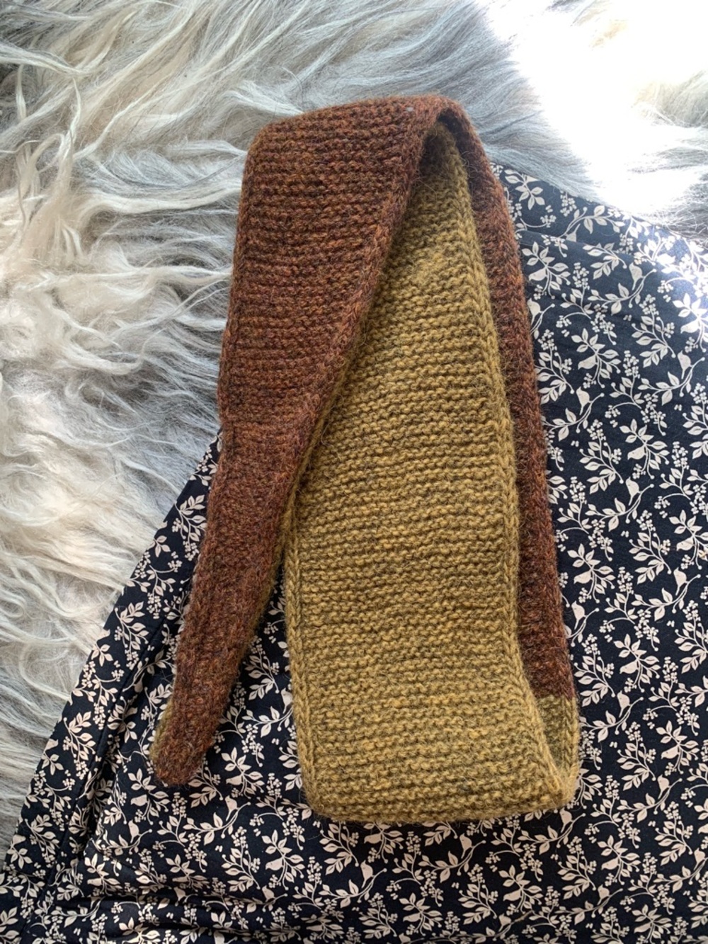 Hand knit Sophie scarf